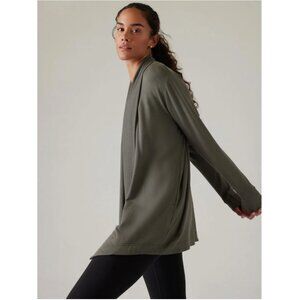 NWT Athleta Pranayama Restore Wrap in Bali Green, Womens Medium